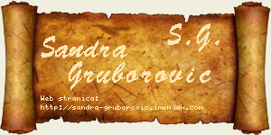 Sandra Gruborović vizit kartica